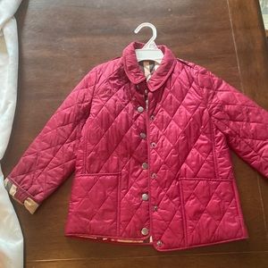 Girls size 6y authentic Burberry jacket.  Hardly worn so in excellent condition
